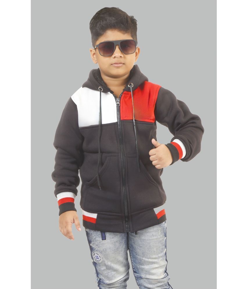     			Pichkari Boys Cotton Blend Casual Jacket ( Black , Pack of 1 )