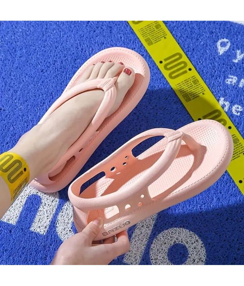     			T-Rock Pink Women's Slide Flip Flop