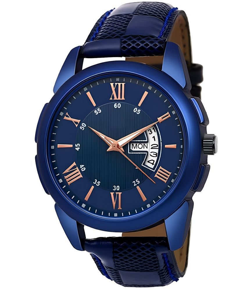     			Viser Blue Resin Analog Men's Watch