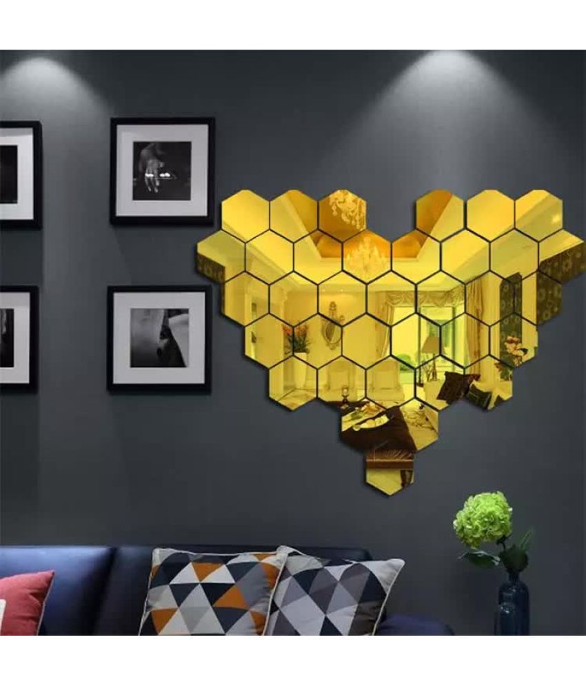     			WallWear Wall Sticker Geometric ( 12 x 10 cms )