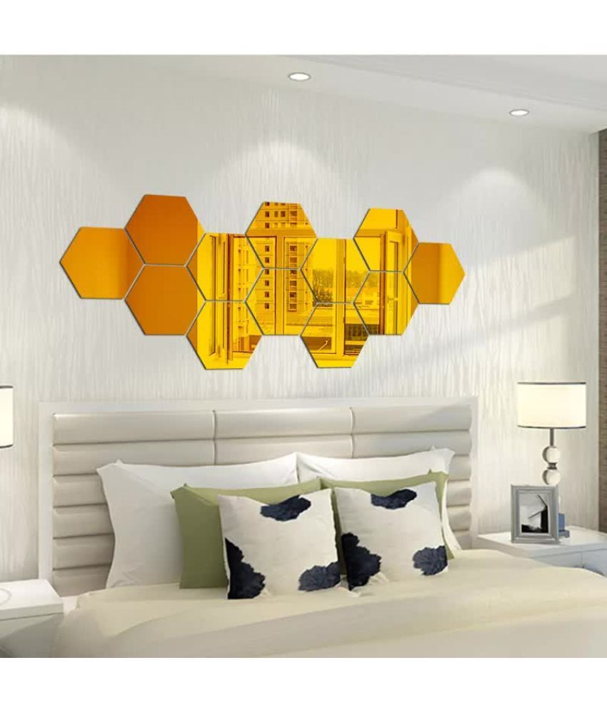     			WallWear Wall Sticker Geometric ( 12 x 10 cms )