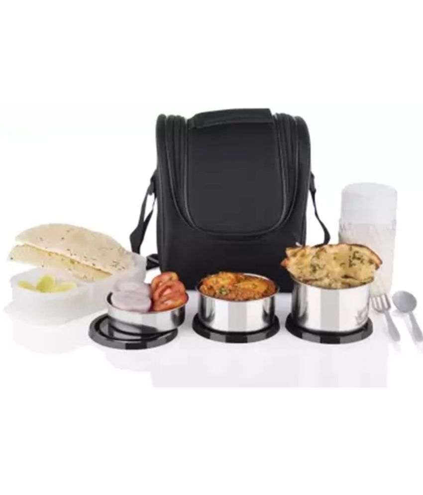     			Analog Kitchenware Kids/Adult/Office Tiffin Stainless Steel Lunch Box 5 - Container ( Pack of 1 )