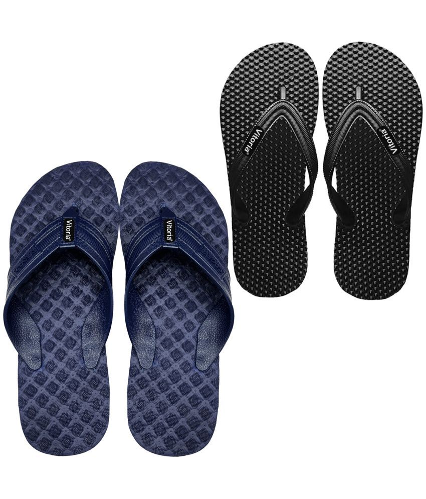     			vitoria Blue Men's Thong Flip Flop