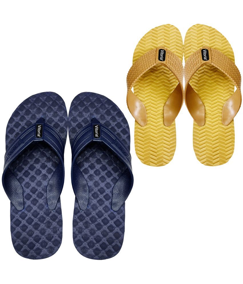     			vitoria Blue Men's Thong Flip Flop