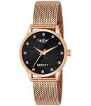 REESKY Rose Gold Brass Analog Womens Watch