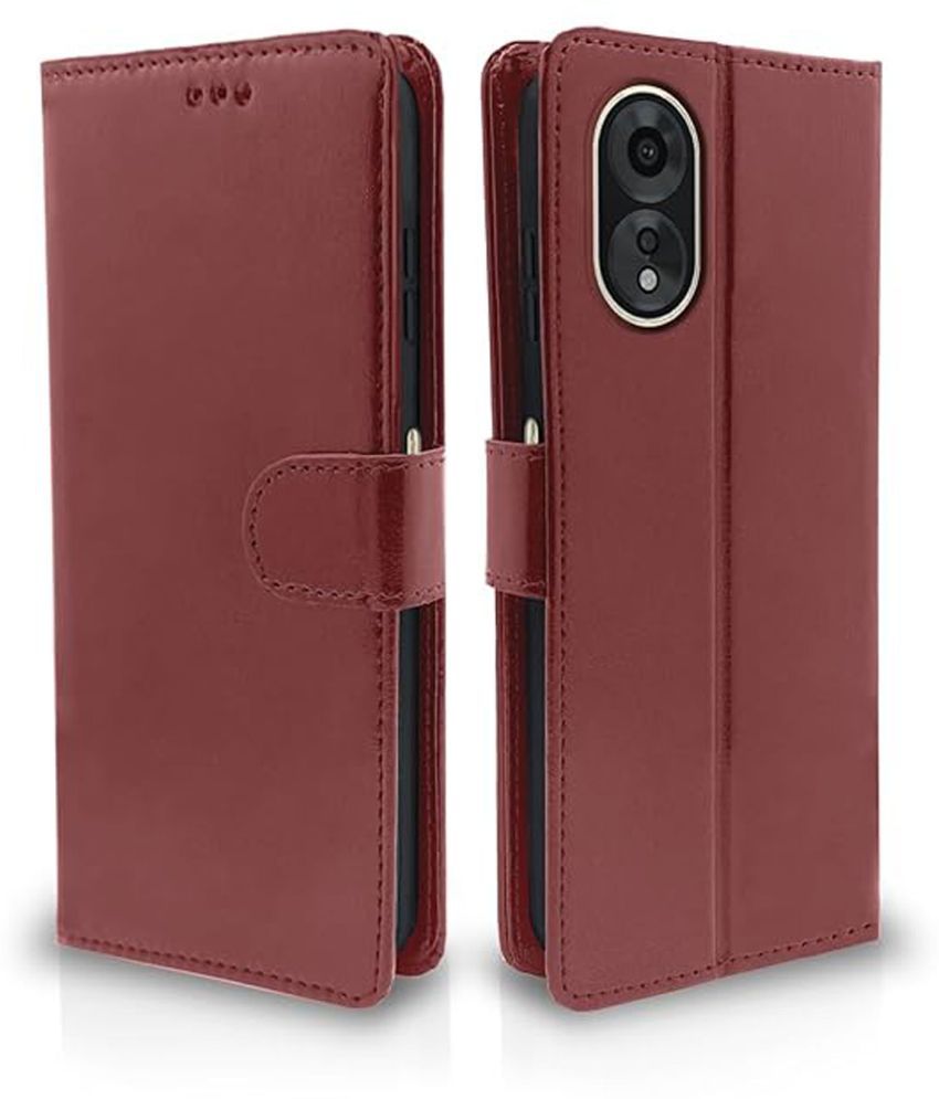     			Brampton Teal Flip Cover Artificial Leather Compatible For Oppo A38 4G ( Pack of 1 )