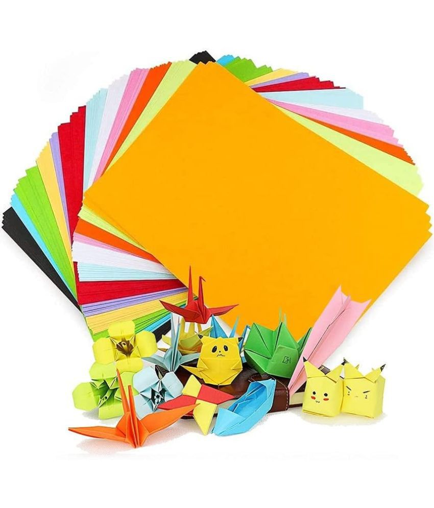     			ECLET 40 pcs Color A4 Medium Size Sheets (10 Sheets Each Color) Art and Craft Paper Double Sided Colored set 139