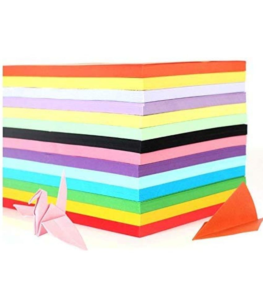     			ECLET A4 100 Coloured Sheets (10 Sheets each color) Copy Printing/Art and Craft Paper Double Sided Coloured Children's Day Gift, Birthday Gift, Party Favors,christmas decor etc