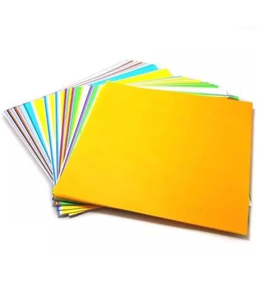     			ECLET Neon Origami Paper 15 cm X 15 cm Pack of 100 Sheets (10 sheet x 10 color) Fluorescent Color Both Side Coloured For Origami, Scrapbooking, Project Work.158