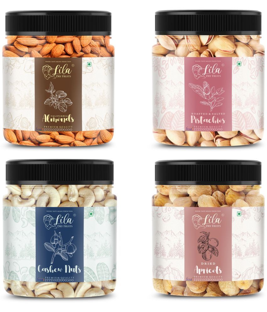     			Lila Dry Fruits Cashew(250gm), Almond (250gm), Pistachios (250gm) & Apricots(250 gm)