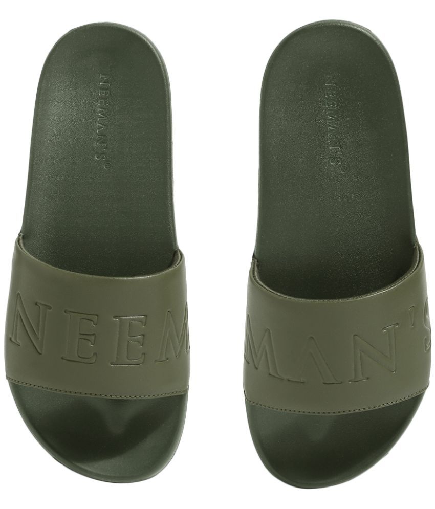     			Neeman's Olive Men's Slide Flip Flop