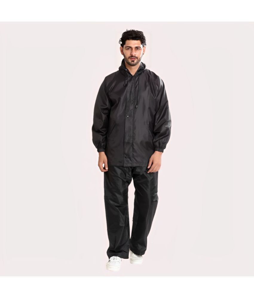     			PP Kurtis Black Polyester Men's Rain Suit ( Pack of 1 )