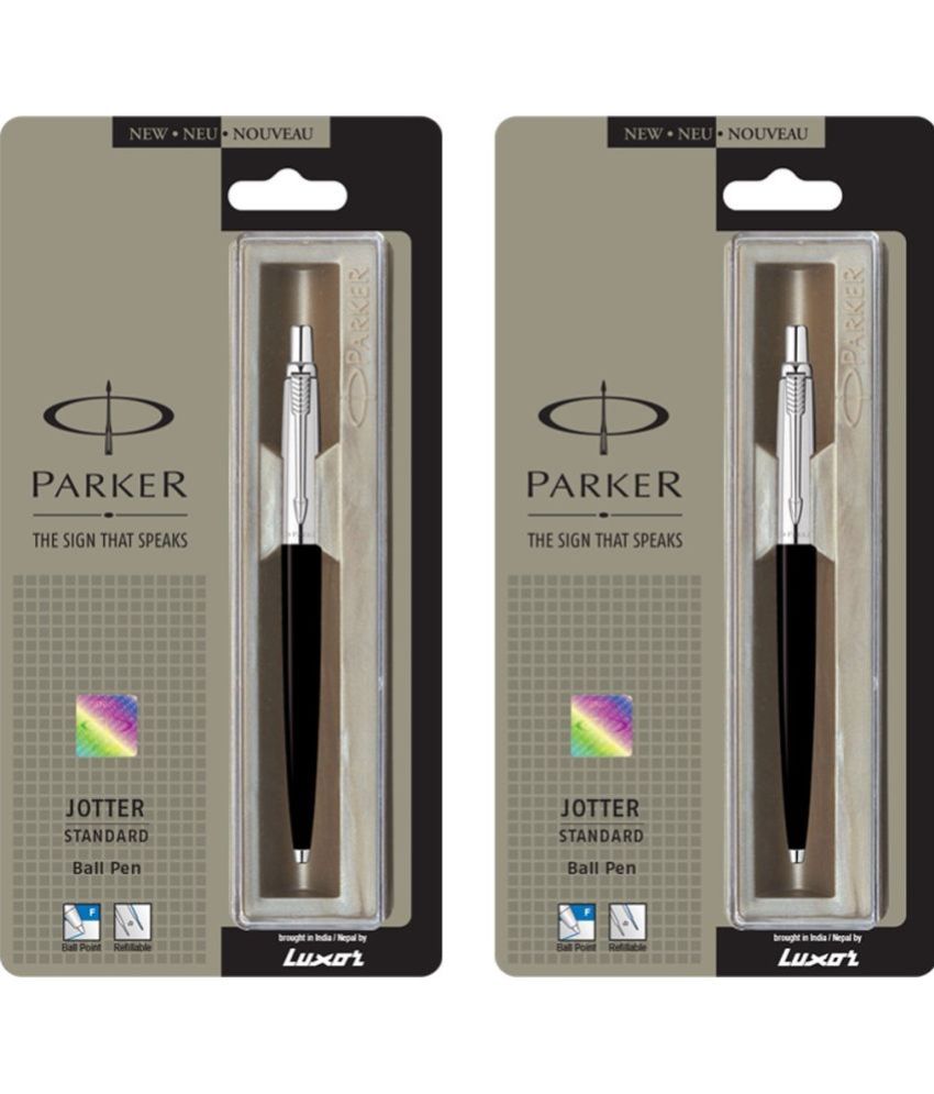     			Parker Jotter Standard Ball Pen Black Pack of 2