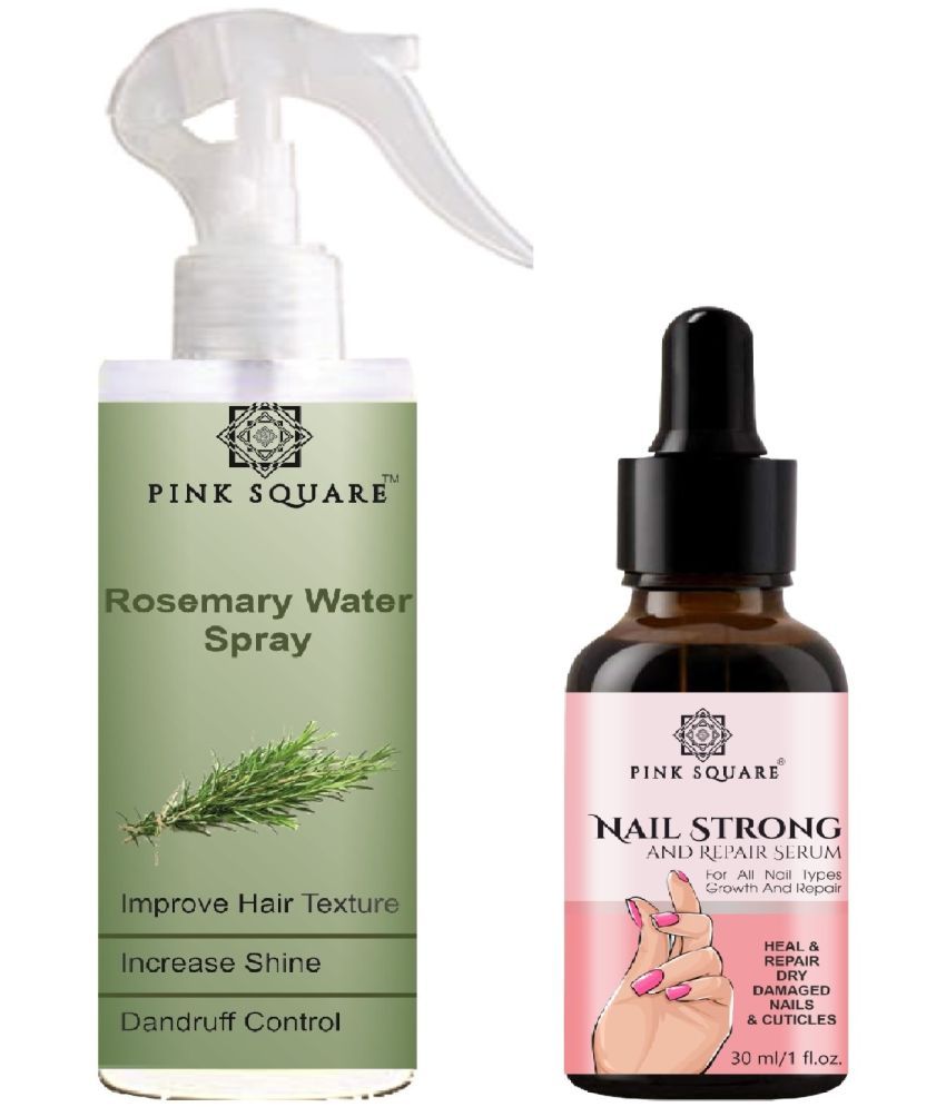     			Rosemary water Hair Spray for Hair Regrowth (100ml) & Nail Strong and Repair Serum for Repair Nail (30ml) Combo of 2