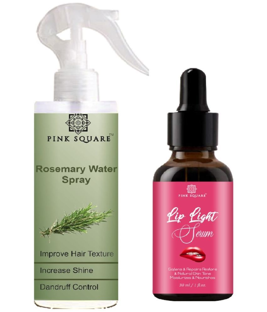     			Rosemary water Hair Spray for Hair Regrowth (100ml) & Lip Light Serum for Softens Lips (30ml) Combo of 2