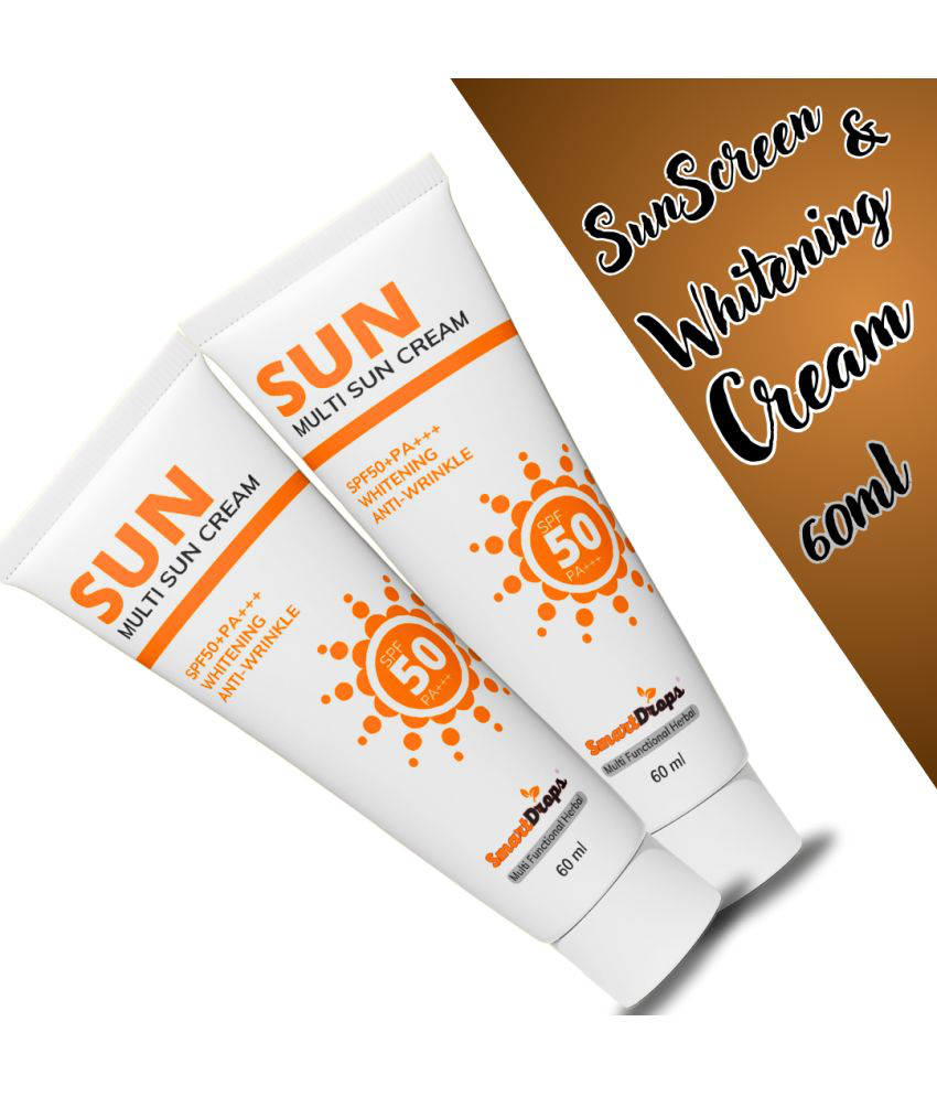     			Smart drops SPF 15 Sunscreen Cream For All Skin Type ( Pack of 2 )