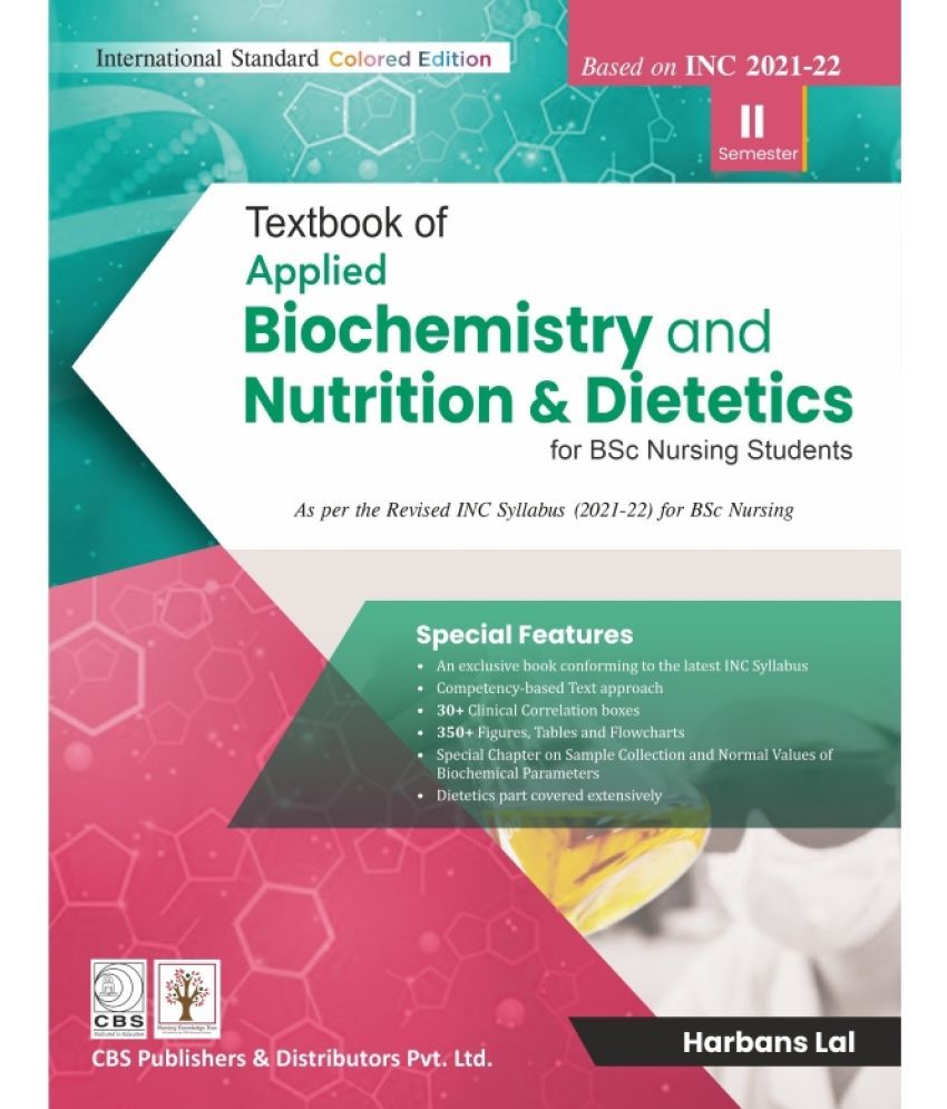     			Textbook of Applied Biochemistry and Nutrition & Dietetics for BSc Nursing