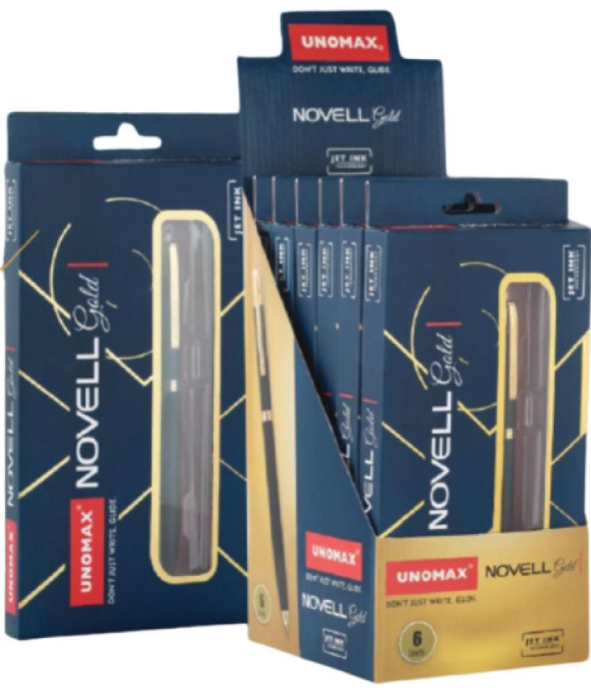     			Unomax Novell Gold Ball Pen Pack of 6