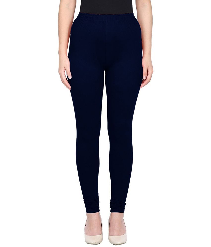     			Colorscube - Navy Blue Cotton Women's Leggings ( Pack of 1 )