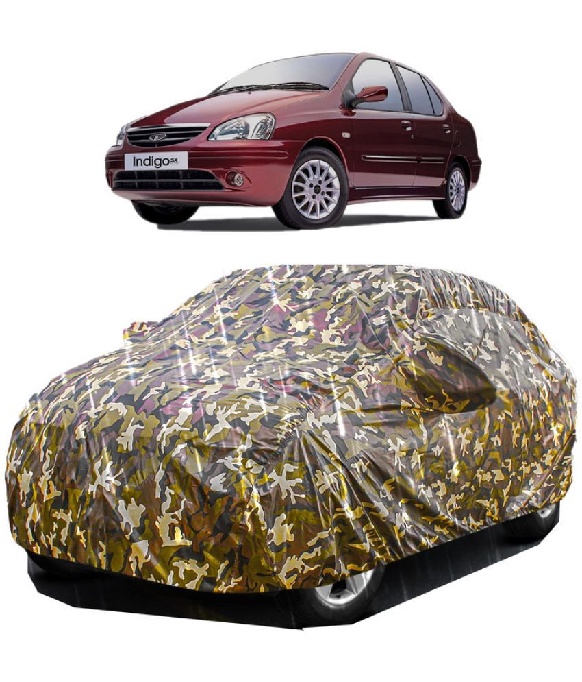     			GOLDKARTZ Car Body Cover for Tata Indigo With Mirror Pocket ( Pack of 1 ) , Multicolour