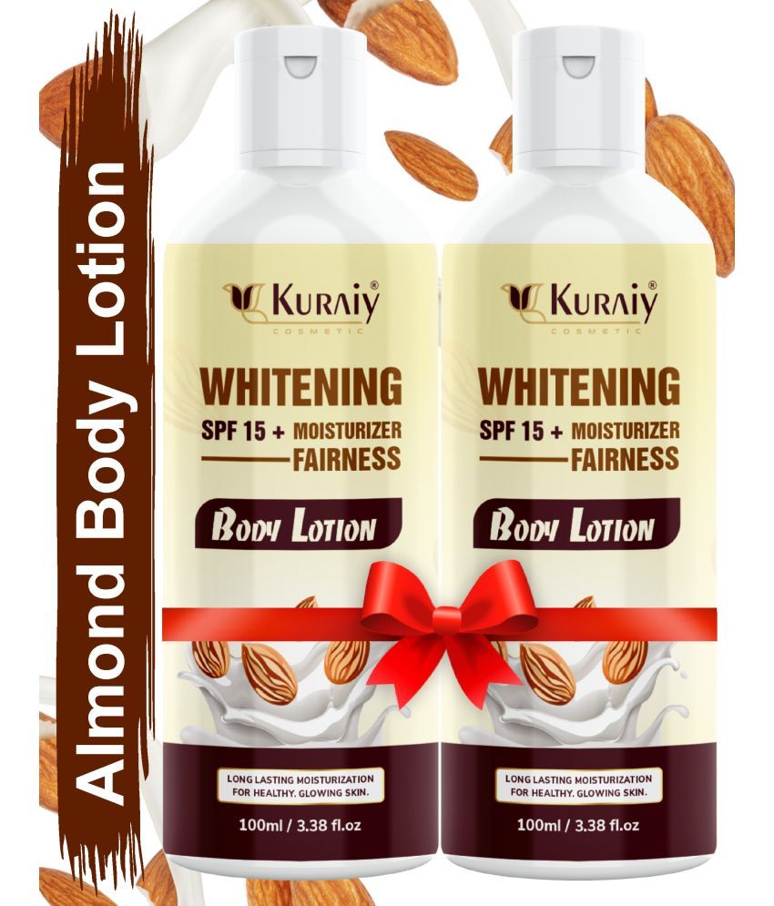     			KURAIY Almond Body Lotion for Body Milk with Almond Oil & Vitamin E For Men & Women (100 ml)