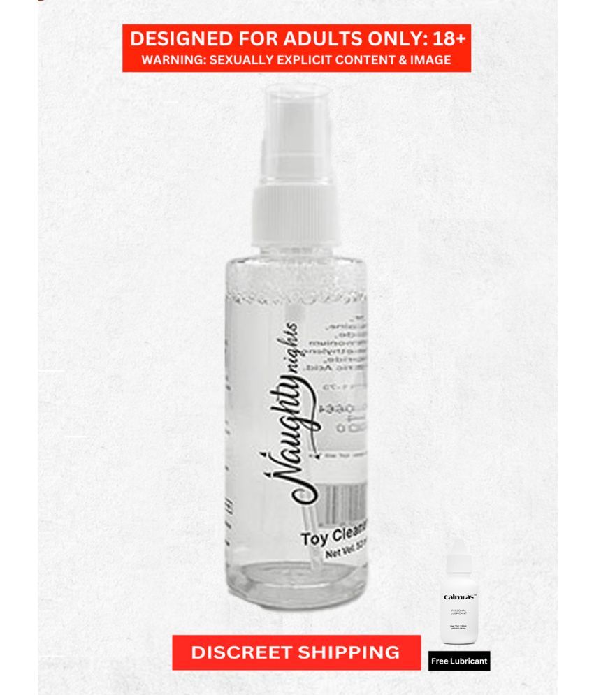     			Naughty Nights Non-Sticky Sex Toy Cleaner Water-Based Formula For Masturbator and Dildo Vibrator, 50ml - Handy Non-Toxic Easy to Carry For All Toy Materials