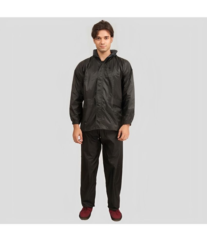     			PP Kurtis Black Polyester Men's Rain Suit ( Pack of 1 )