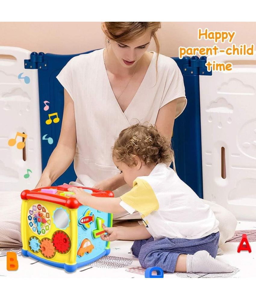     			milito Activity Cube Baby Toy For 6 To 12 Months, Toddler Piano Center Best First Birthday Gift For 1 Year Old Girl Boy, 6 In 1 Busy Learners Educational Toys