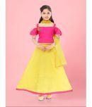 Aarika Silk Lehenga Choli Set For Girls ( Pack of 1 , Pink )