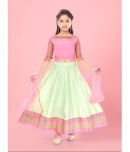 Aarika Silk Lehenga Choli Set For Girls ( Pack of 1 , Pink )