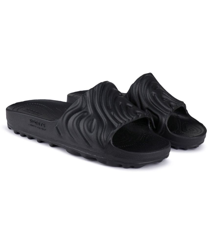     			Bersache - Black Men's Sandals