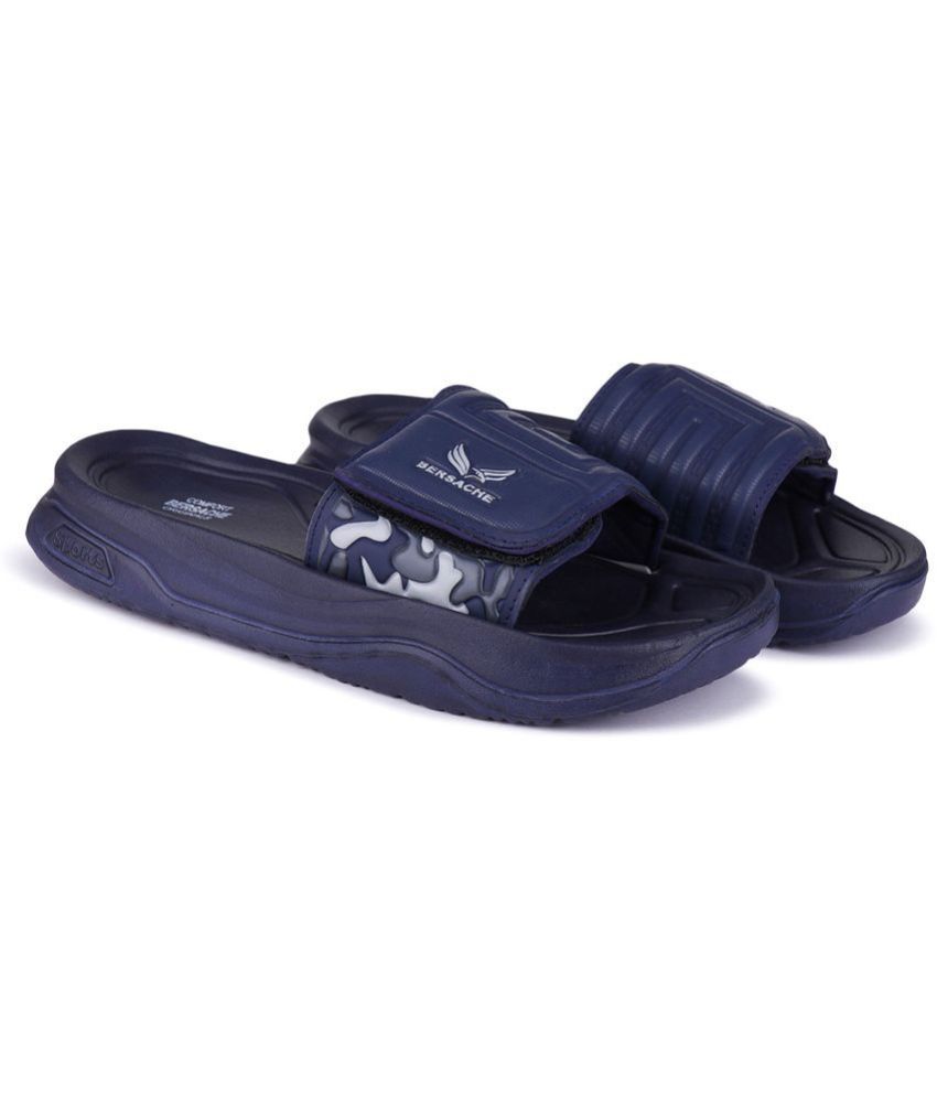     			Bersache Blue Men's Slide Flip Flop