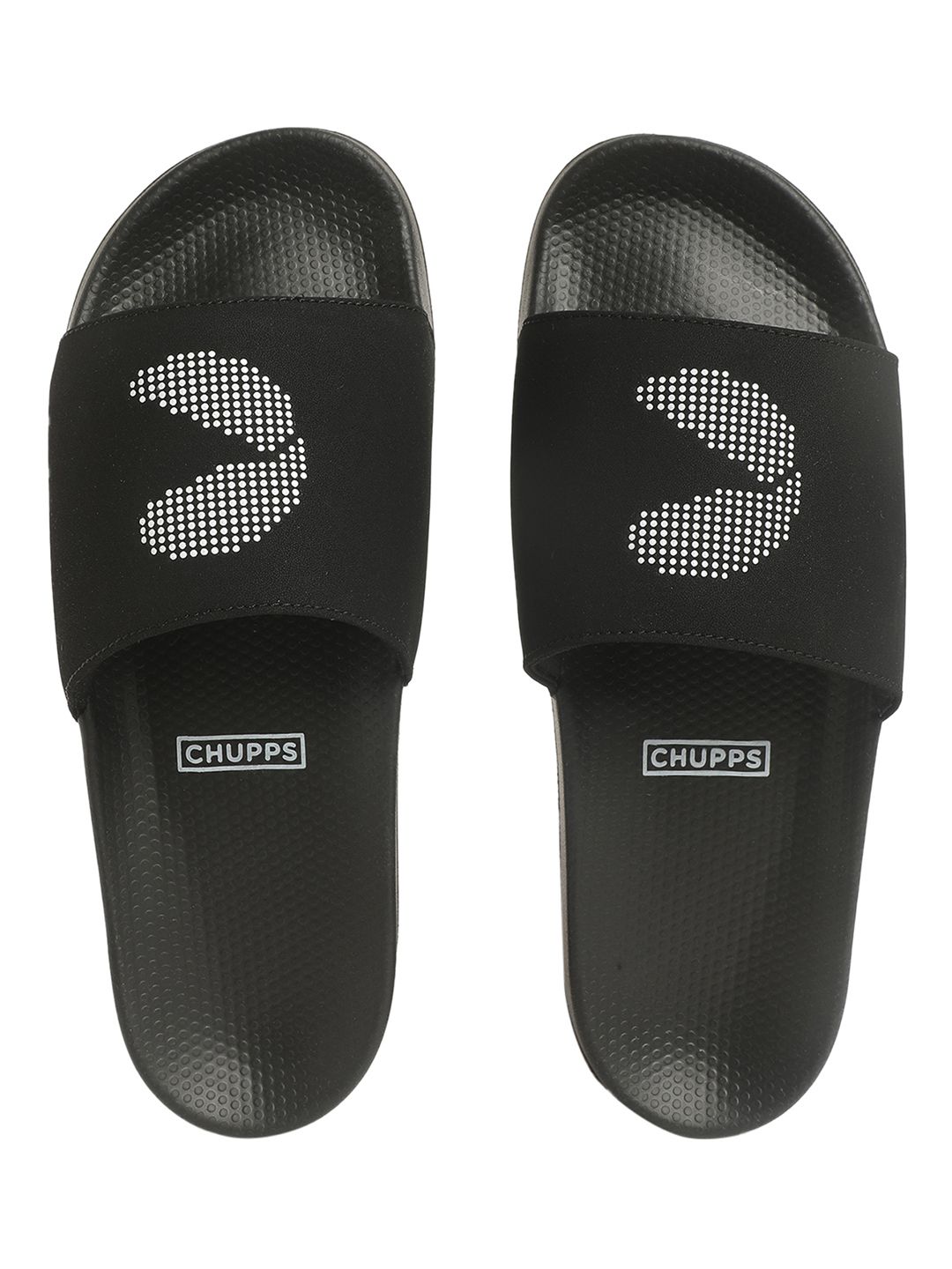     			CHUPPS Black Men's Slide Flip Flop