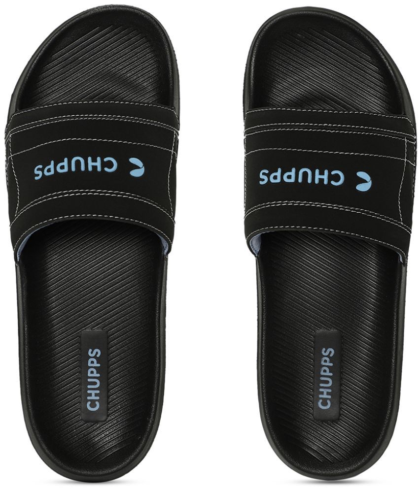     			CHUPPS Black Men's Slide Flip Flop