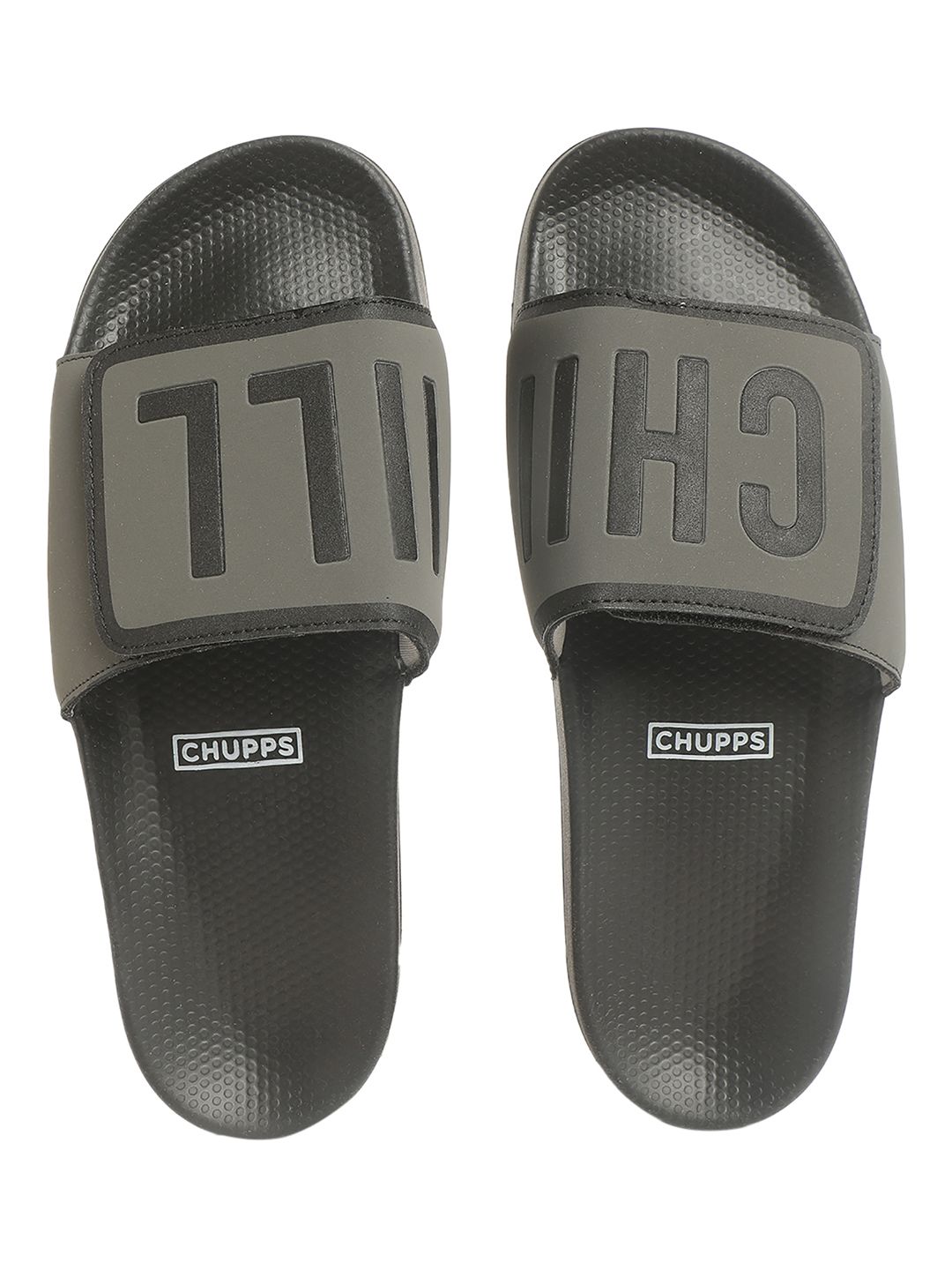     			CHUPPS Black Men's Slide Flip Flop