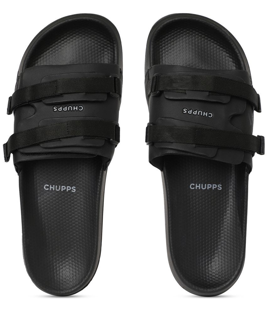     			CHUPPS Black Men's Slide Flip Flop