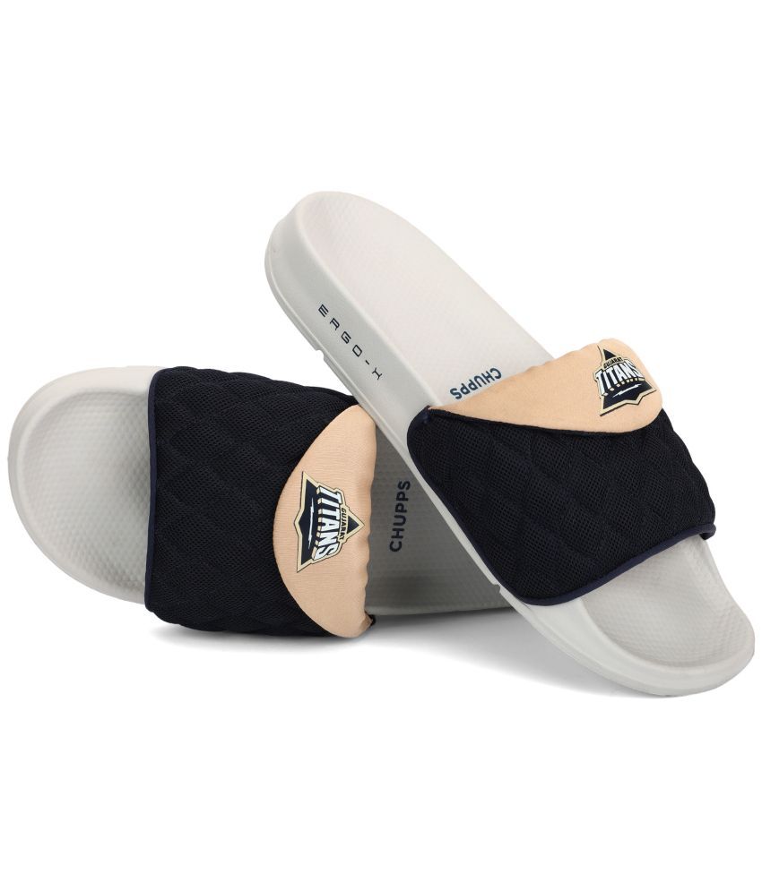     			CHUPPS Navy Men's Slide Flip Flop