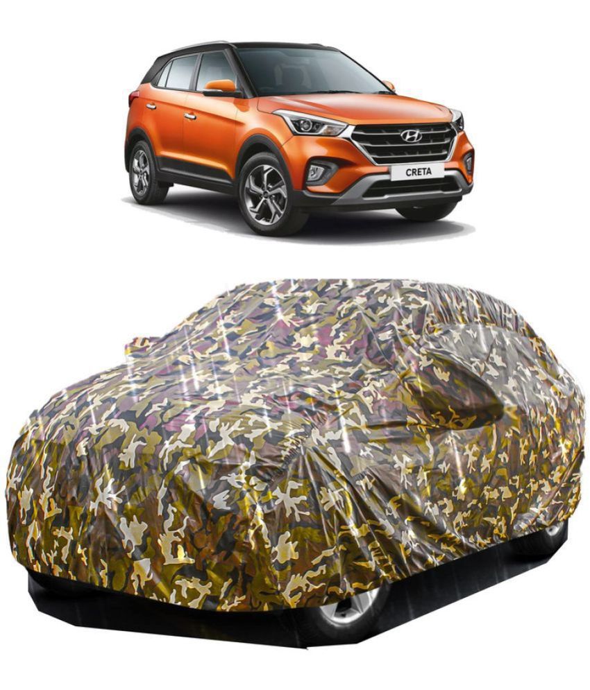     			GOLDKARTZ Car Body Cover for Hyundai Creta With Mirror Pocket ( Pack of 1 ) , Multicolour