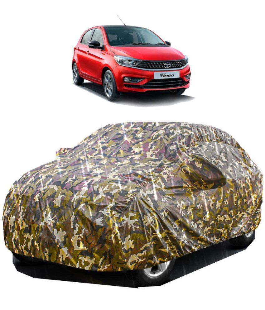     			GOLDKARTZ Car Body Cover for Tata Tiago With Mirror Pocket ( Pack of 1 ) , Multicolour