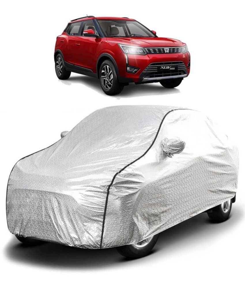     			GOLDKARTZ Car Body Cover for Mahindra XUV300 With Mirror Pocket ( Pack of 1 ) , Silver