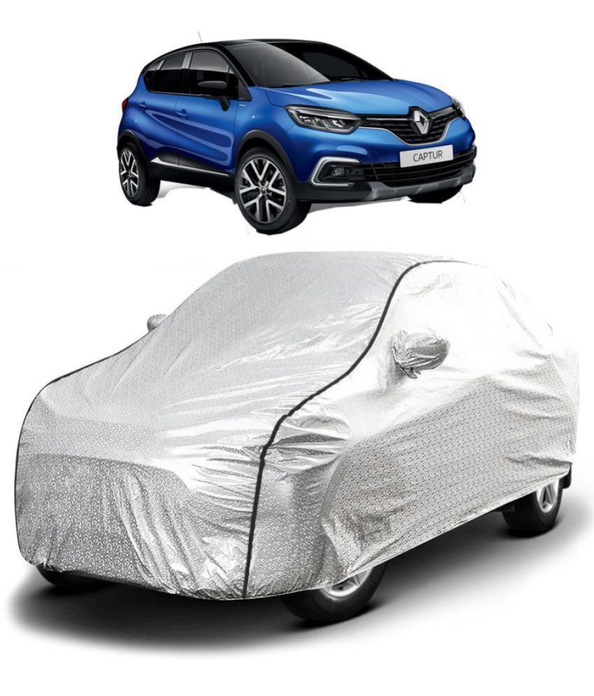     			GOLDKARTZ Car Body Cover for Renault All Car Models With Mirror Pocket ( Pack of 1 ) , Silver