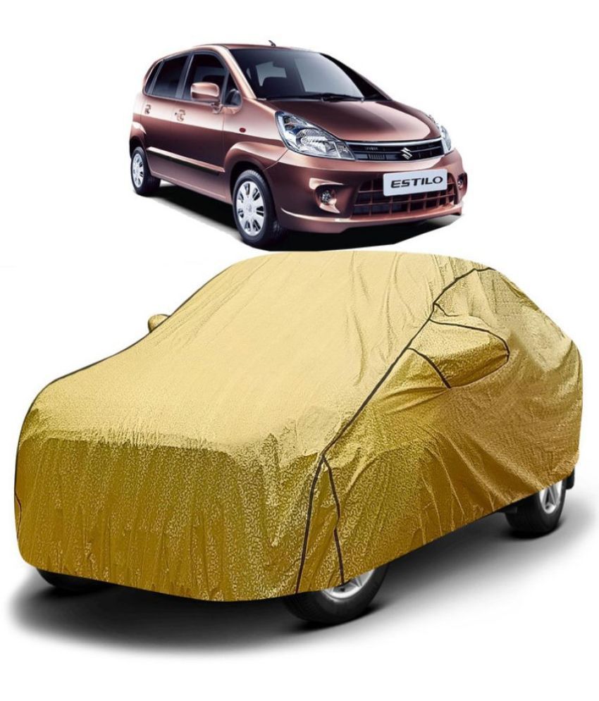     			GOLDKARTZ Car Body Cover for Maruti Suzuki Zen With Mirror Pocket ( Pack of 1 ) , Golden