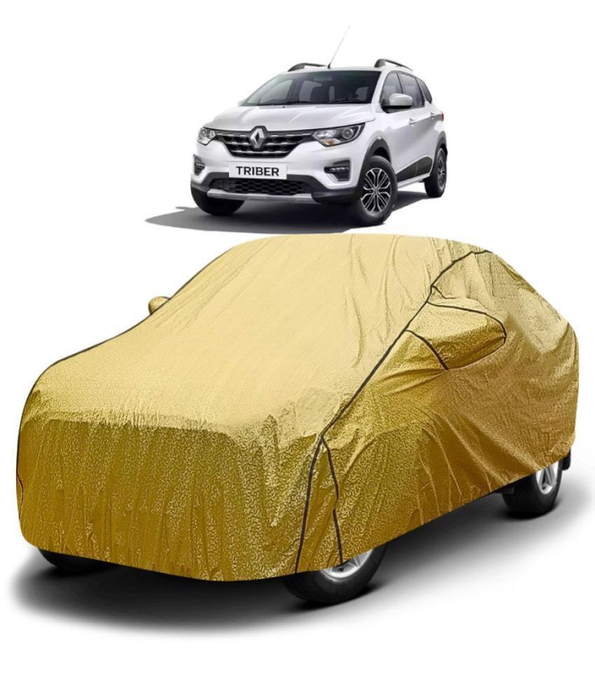     			GOLDKARTZ Car Body Cover for Renault All Car Models With Mirror Pocket ( Pack of 1 ) , Golden