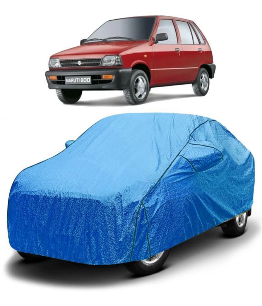     			GOLDKARTZ Car Body Cover for Maruti Suzuki 800 With Mirror Pocket ( Pack of 1 ) , Blue