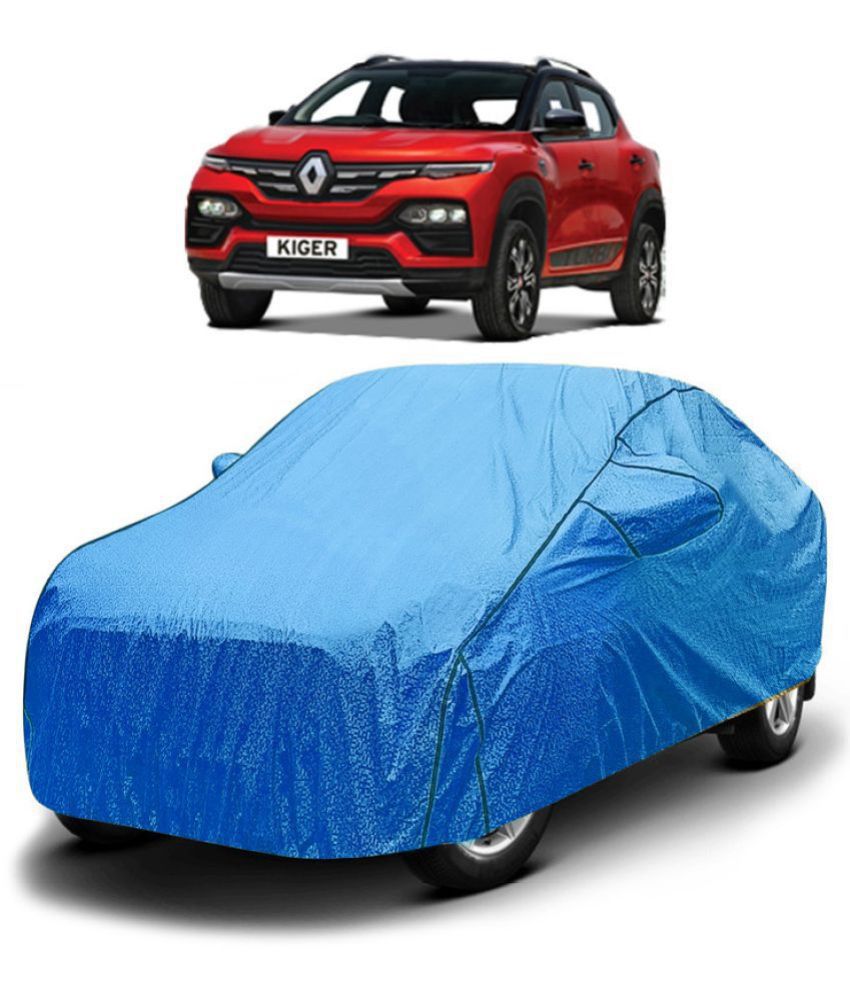     			GOLDKARTZ Car Body Cover for Renault All Car Models With Mirror Pocket ( Pack of 1 ) , Blue