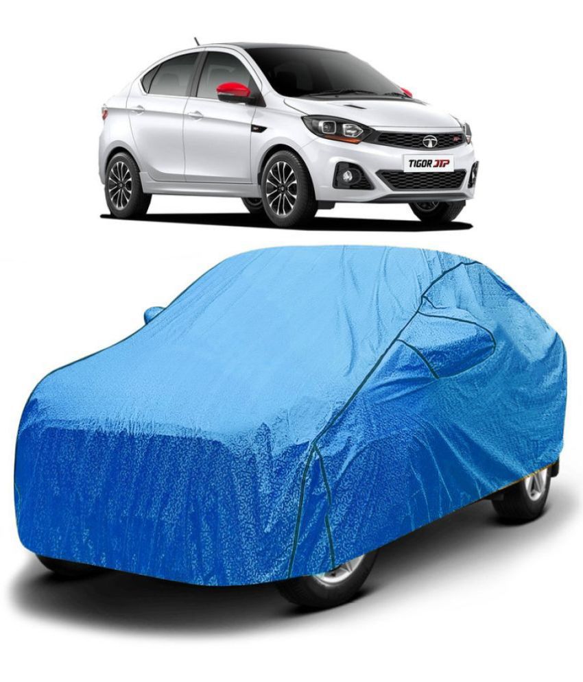     			GOLDKARTZ Car Body Cover for Tata Tigor With Mirror Pocket ( Pack of 1 ) , Blue