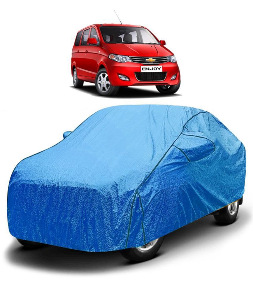     			GOLDKARTZ Car Body Cover for Chevrolet Enjoy With Mirror Pocket ( Pack of 1 ) , Blue