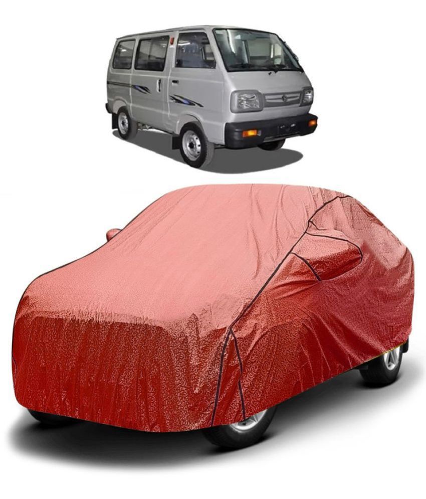     			GOLDKARTZ Car Body Cover for Maruti Suzuki Omni With Mirror Pocket ( Pack of 1 ) , Red