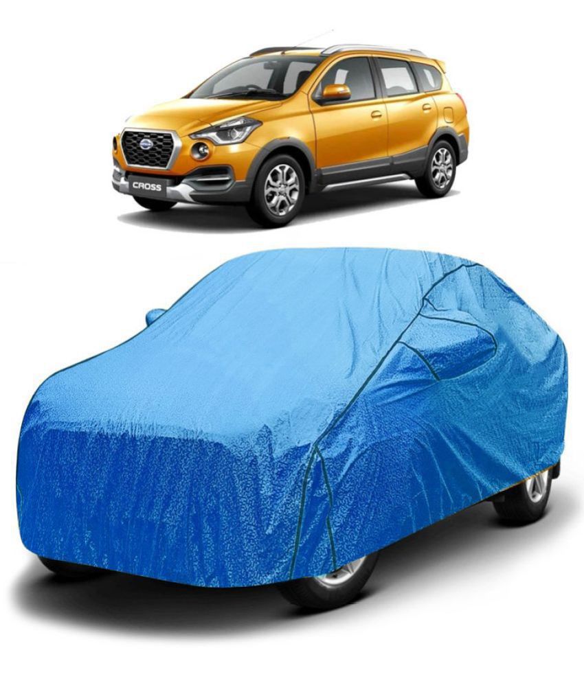     			GOLDKARTZ Car Body Cover for Datsun All Car Models With Mirror Pocket ( Pack of 1 ) , Blue