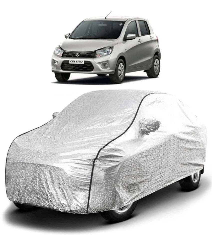     			GOLDKARTZ Car Body Cover for Maruti Suzuki Celerio With Mirror Pocket ( Pack of 1 ) , Silver